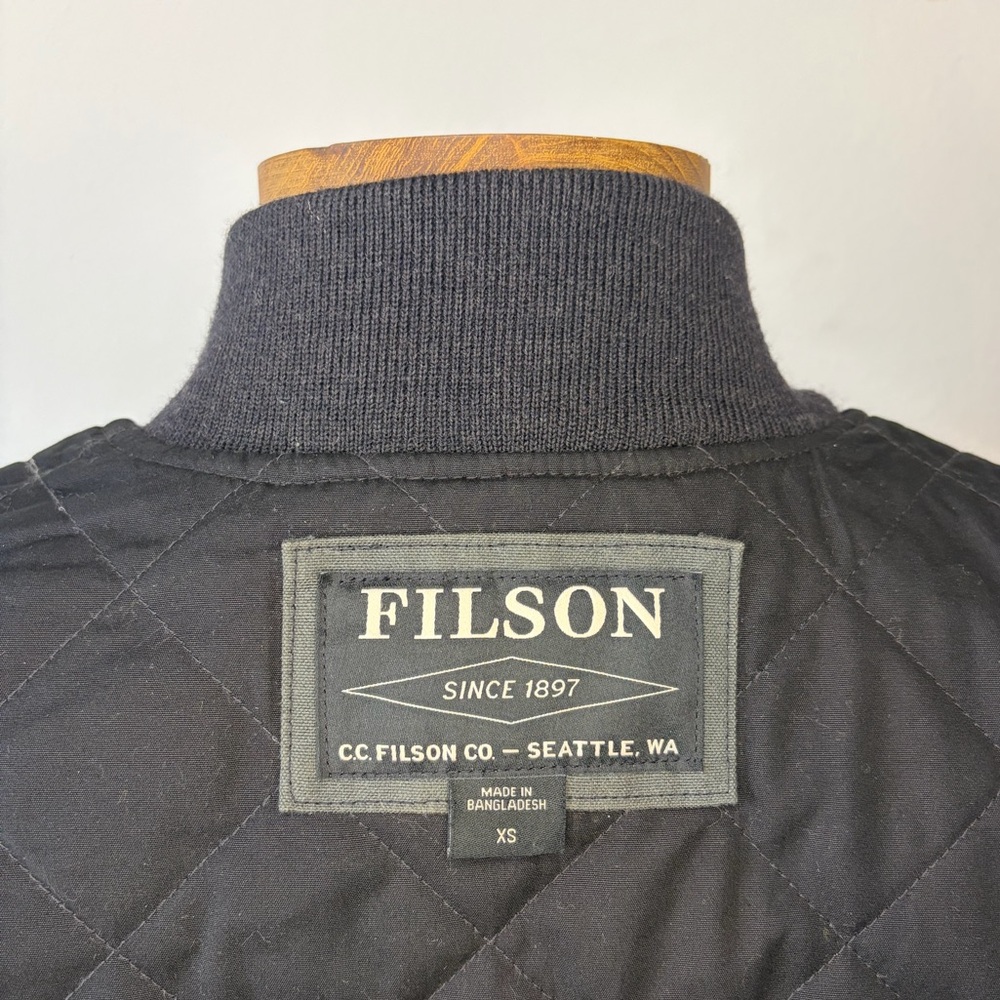Filson Tin Cloth Insulated Work Vest. XS. Faded Black. - Picture 12 of 16